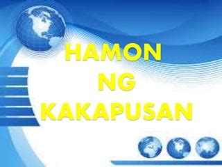 Palatandaan at Hamon ng Kakapusan .